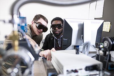 students in lab