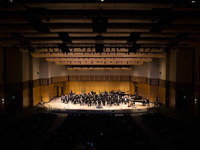 CCSPAC interior with Wind Ensemble